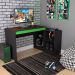 Mesa Gamer Hype Preta e Verde