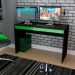 Mesa Gamer Hype Preta e Verde