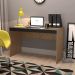 Mesa para Escritório B23 Nova Mobile Mel e Preto