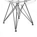 [OUTLET] Cadeira de Cozinha Eames Preta e Transparente