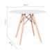 [OUTLET] Mesa de Cozinha Redonda Well Branca 90 cm