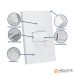 CJ INTERRUPTOR SIMPLES HORIZONTAL 4X2 - ENERBRAS DUBAI BRANCO