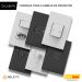 CJ INTERRUPTOR SIMPLES HORIZONTAL 4X2 - ENERBRAS DUBAI BRANCO