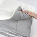 Coberdrom Cinza Cobertor Queen Size Soft e Sherpa Dupla Face