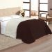 Coberdrom Tabaco Cobertor Queen Dupla Face + Jogo de Cama 400 Fios Queen Size - 5 Peças