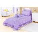 Kit Cobre Leito Solteiro Jardine 03 Peças Lilas - Enxovais Aquarela