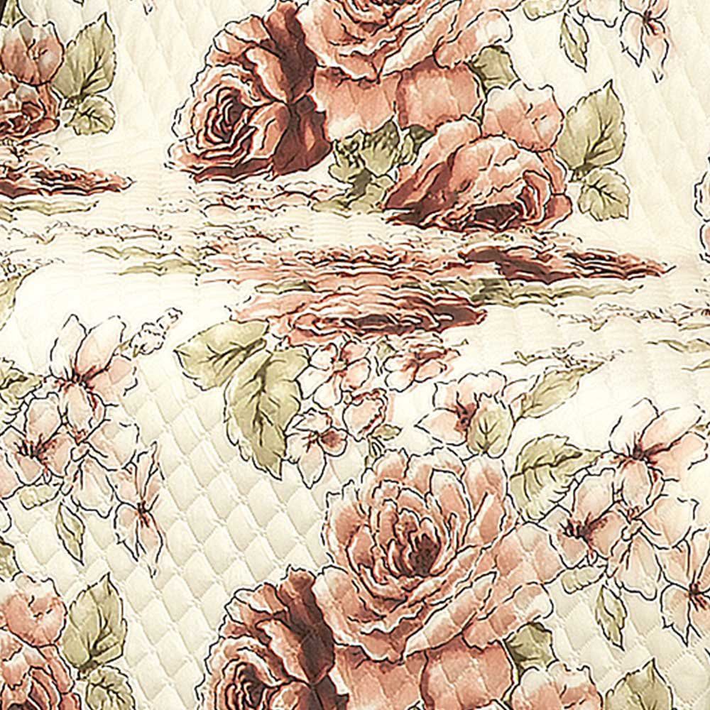Protetor de Sofá Estampado Floral Tabaco - Enxovais Aquarela