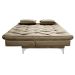 Sofá Cama Áustria 3 Lugares Reclinável em Suede