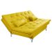Sofá Cama Áustria 3 Lugares Reclinável em Suede