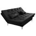 Sofá Cama Áustria 3 Lugares Reclinável em Suede