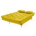 Sofá Cama Áustria 3 Lugares Reclinável em Suede