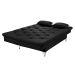 Sofá Cama Áustria 3 Lugares Reclinável em Suede