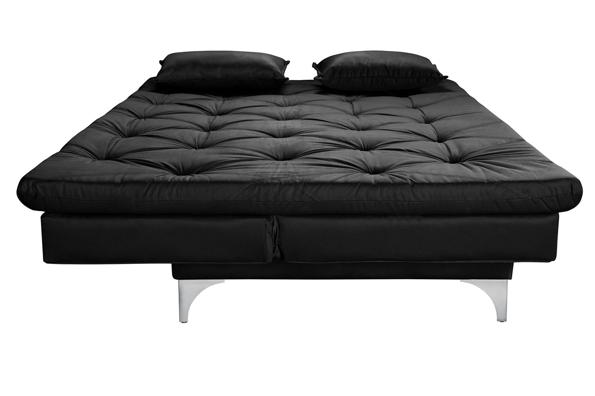 Sofá Cama Áustria 3 Lugares Reclinável em Suede