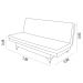 Sofá Cama Áustria 3 Lugares Reclinável em Suede
