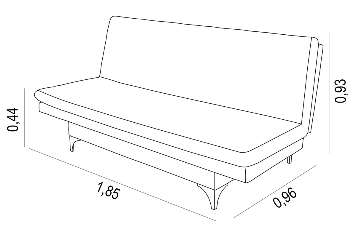 Sofá Cama Áustria 3 Lugares Reclinável em Suede