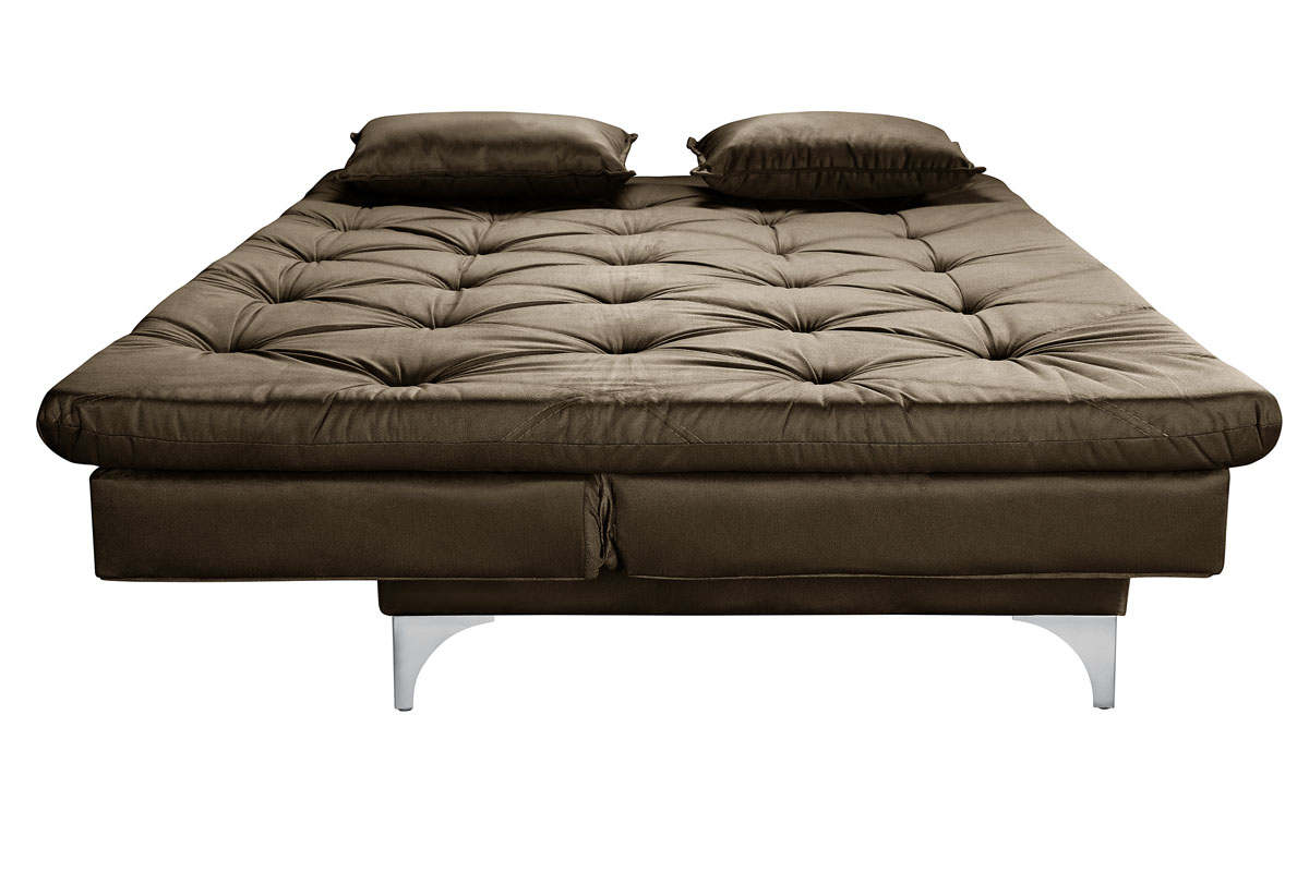 Sofá Cama Áustria 3 Lugares Reclinável em Suede