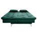 Sofá Cama Áustria 3 Lugares Reclinável em Suede