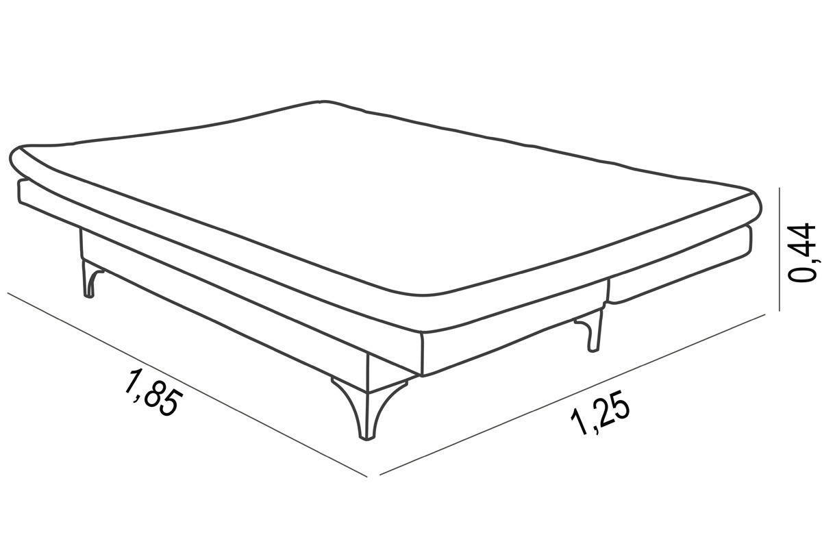 Sofá Cama Áustria 3 Lugares Reclinável em Suede