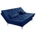 Sofá Cama Áustria 3 Lugares Reclinável em Suede