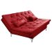 Sofá Cama Áustria 3 Lugares Reclinável em Suede