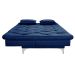 Sofá Cama Áustria 3 Lugares Reclinável em Suede