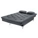 Sofá Cama Áustria 3 Lugares Reclinável em Suede