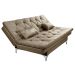 Sofá Cama Áustria 3 Lugares Reclinável em Suede