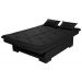 Sofá Cama Reclinável Com Baú Veludo Liso Multiuso