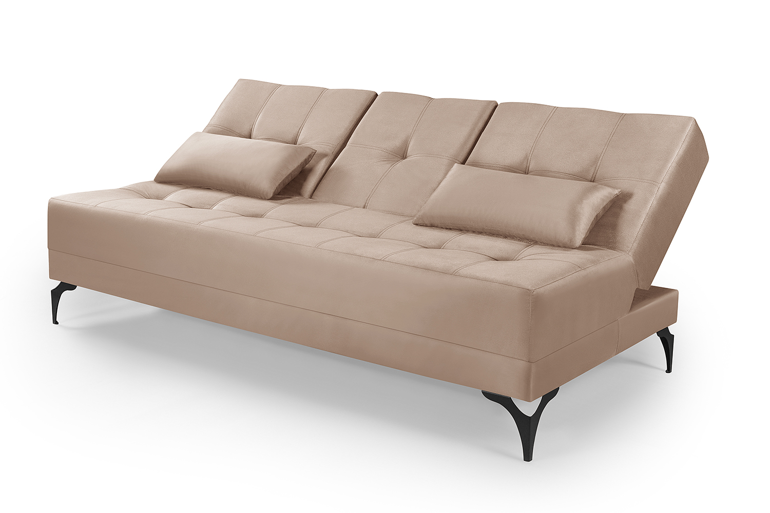 Sofá Cama Solteiro Colorado Reclinável 3 Posições Tecido Suede