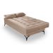 Sofá Cama Solteiro Colorado Reclinável 3 Posições Tecido Suede