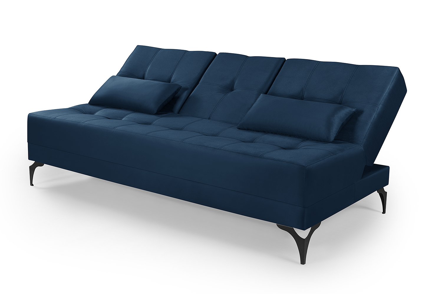 Sofá Cama Solteiro Colorado Reclinável 3 Posições Tecido Suede
