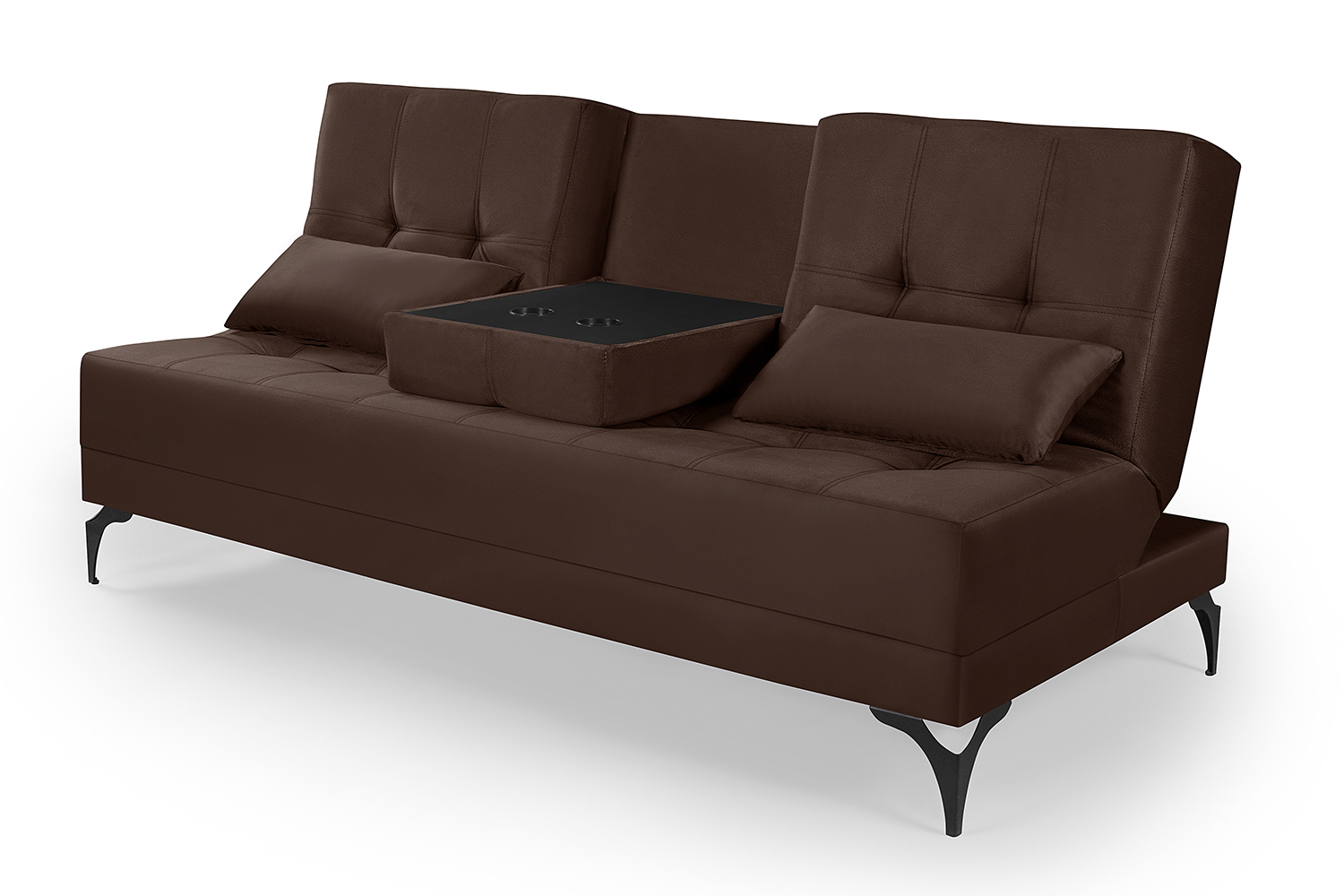 Sofá Cama Solteiro Colorado Reclinável 3 Posições Tecido Suede