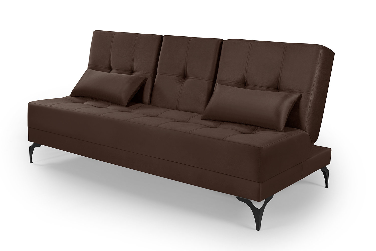 Sofá Cama Solteiro Colorado Reclinável 3 Posições Tecido Suede
