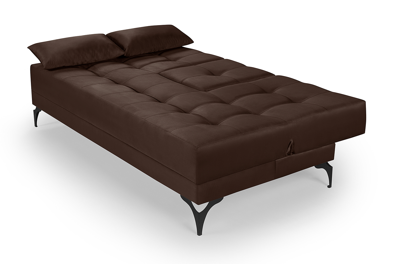 Sofá Cama Solteiro Colorado Reclinável 3 Posições Tecido Suede