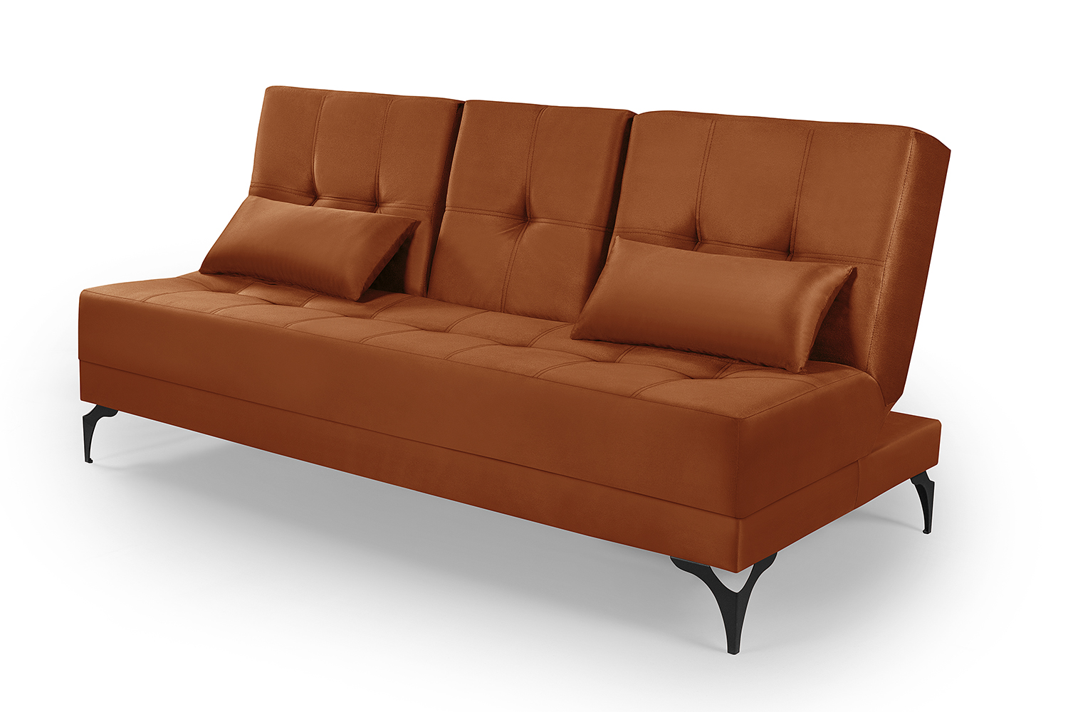 Sofá Cama Solteiro Colorado Reclinável 3 Posições Tecido Suede