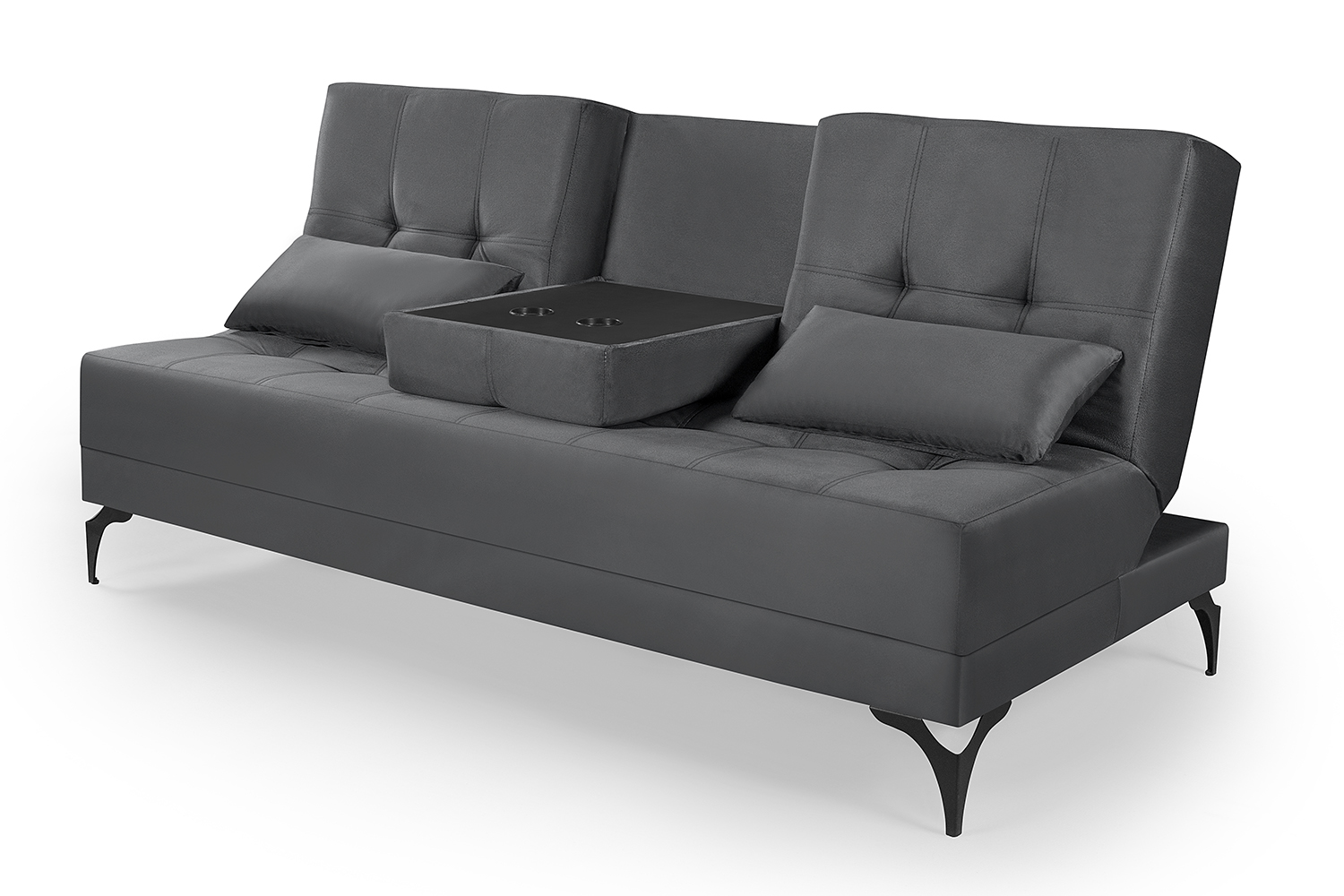 Sofá Cama Solteiro Colorado Reclinável 3 Posições Tecido Suede