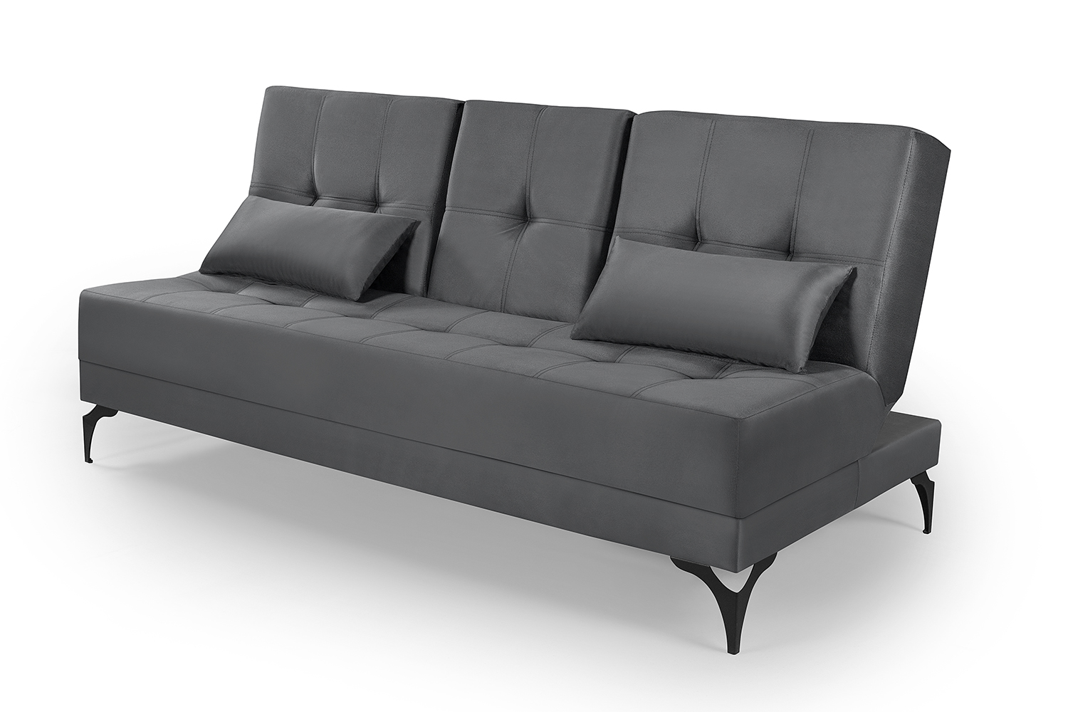 Sofá Cama Solteiro Colorado Reclinável 3 Posições Tecido Suede