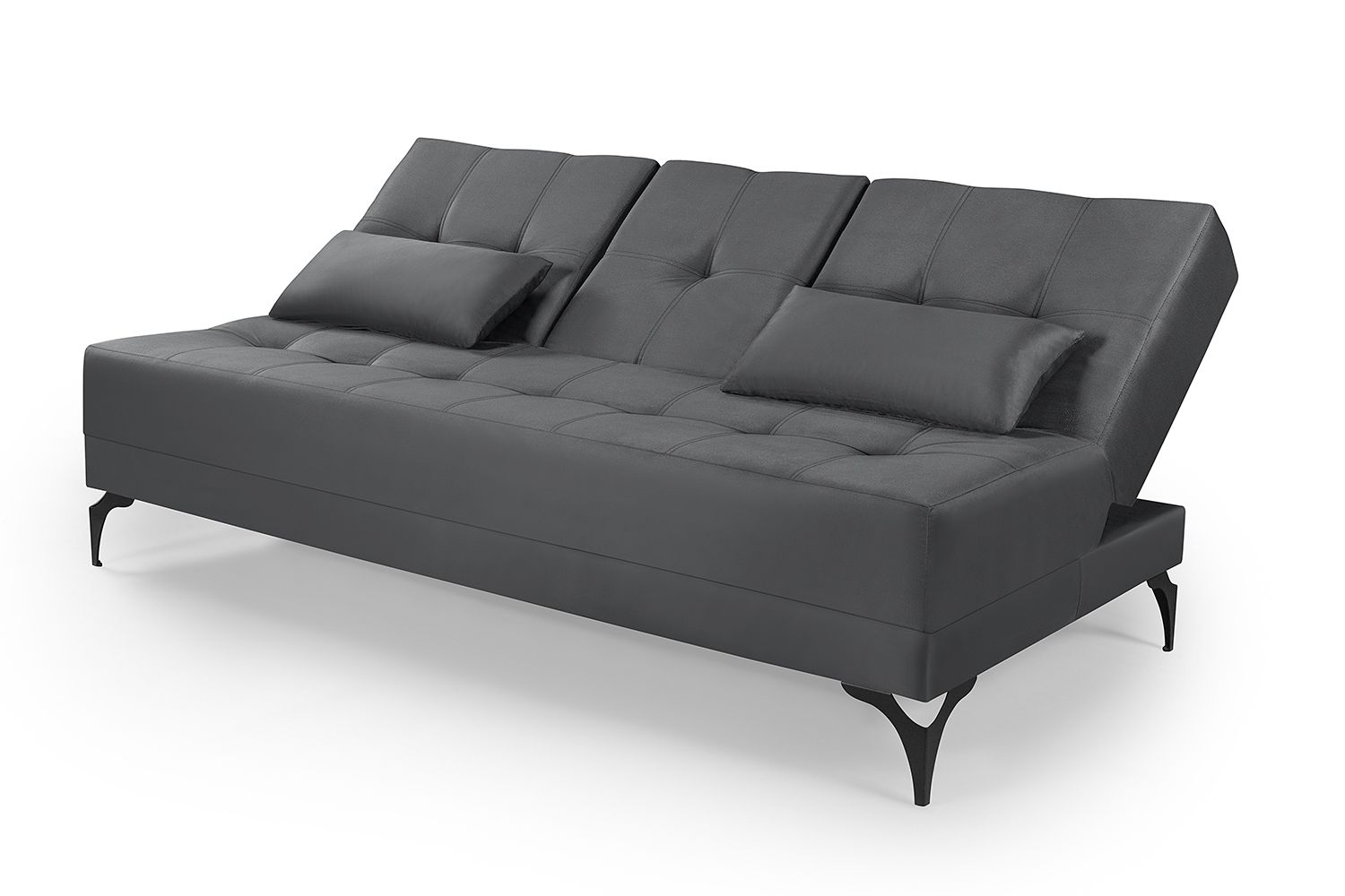 Sofá Cama Solteiro Colorado Reclinável 3 Posições Tecido Suede
