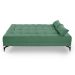 Sofá Cama Solteiro Nevada Reclinavel Revestimento Linho Pes Em Ferro