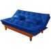Sofa Cama Caribe 3 Lugares Reclinavel Base Em Madeira Revestido Couro Sintetico