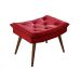 Sofa Cama Caribe 3 Lugares Reclinavel Com 2 Banquetas Base Em Madeira Revestido Suede