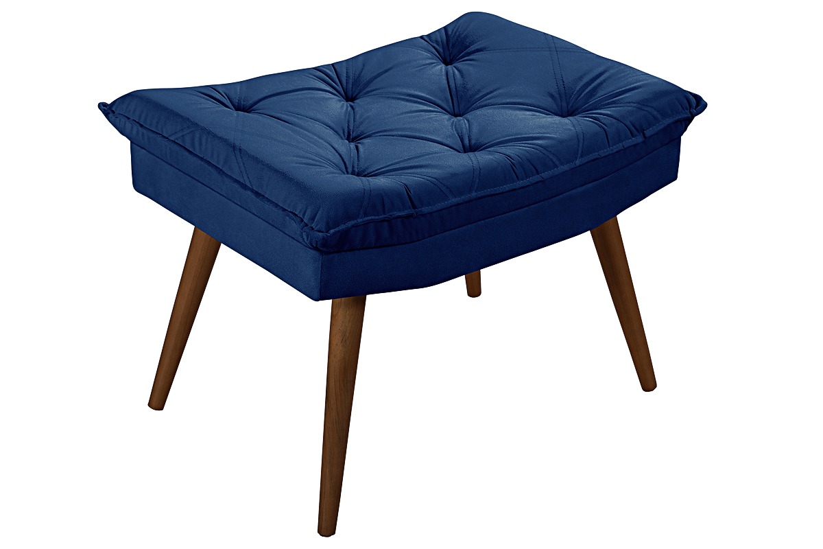 Sofa Cama Caribe 3 Lugares Reclinavel Com 2 Banquetas Base Em Madeira Revestido Suede