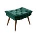 Sofa Cama Caribe 3 Lugares Reclinavel Com 2 Banquetas Base Em Madeira Revestido Suede