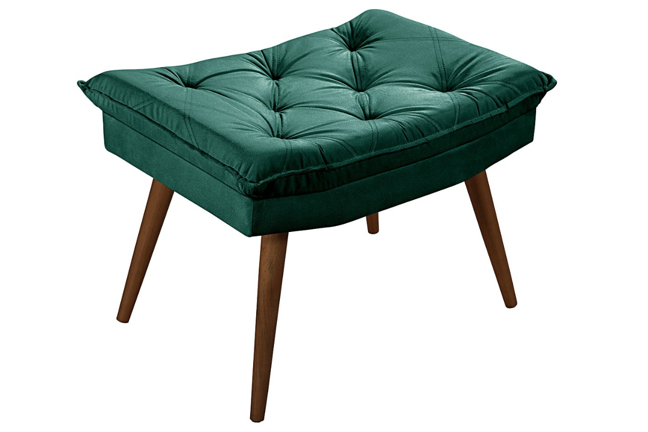 Sofa Cama Caribe 3 Lugares Reclinavel Com 2 Banquetas Base Em Madeira Revestido Suede