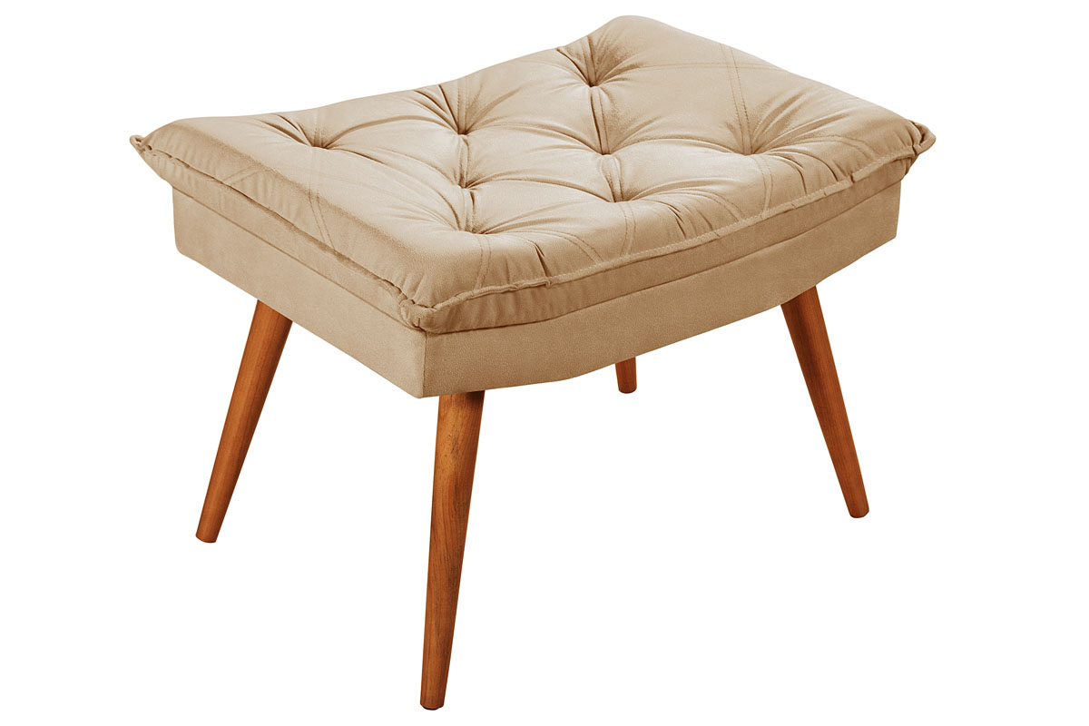 Sofa Cama Caribe 3 Lugares Reclinavel Com 2 Banquetas Base Em Madeira Revestido Suede