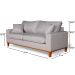 Sofa Living Istambul 3 Lugares Tecido Linho