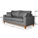 Sofa Living Istambul 3 Lugares Tecido Linho