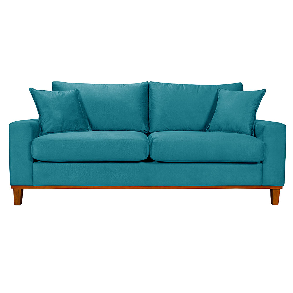 Sofa Living Istambul 3 Lugares Tecido Suede