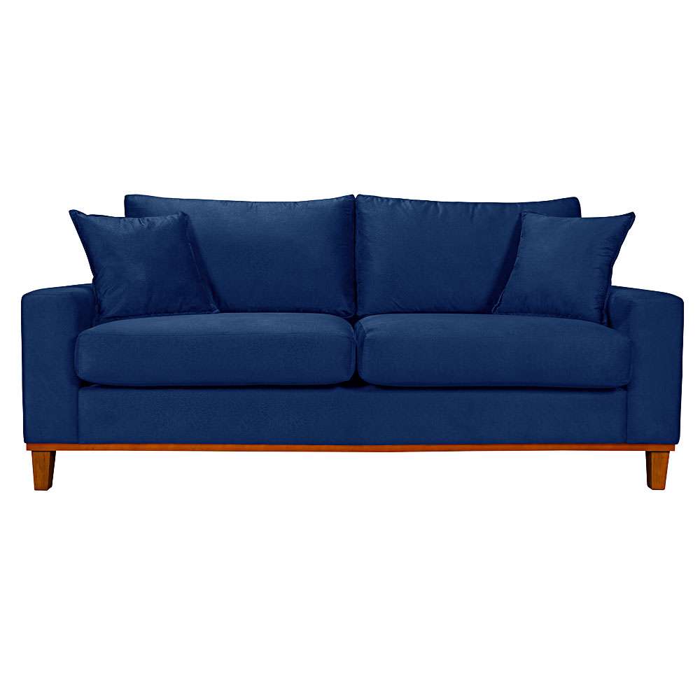 Sofa Living Istambul 3 Lugares Tecido Suede