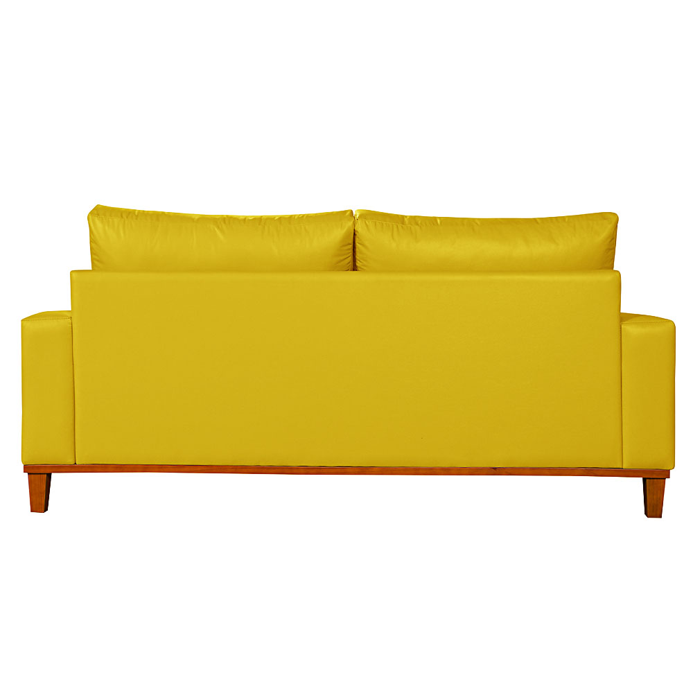 Sofa Living Istambul 3 lugares Revestimento Courino Sintetico